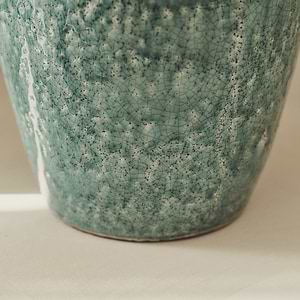 Portera - Coral Blue Gloss Ceramic Vase