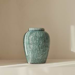 Portera - Coral Blue Gloss Ceramic Vase