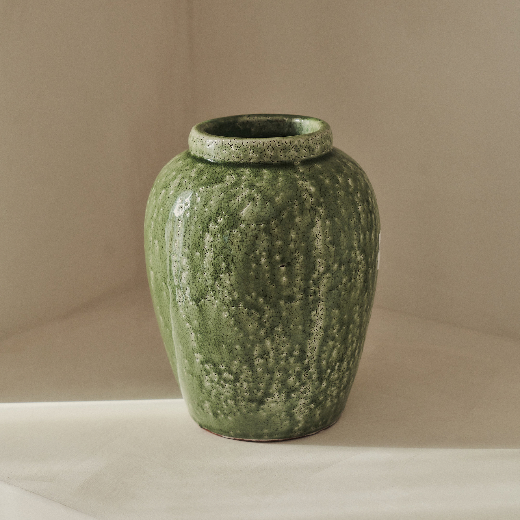 Portera - Jade Green Gloss Ceramic Vase