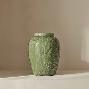 Portera - Jade Green Gloss Ceramic Vase