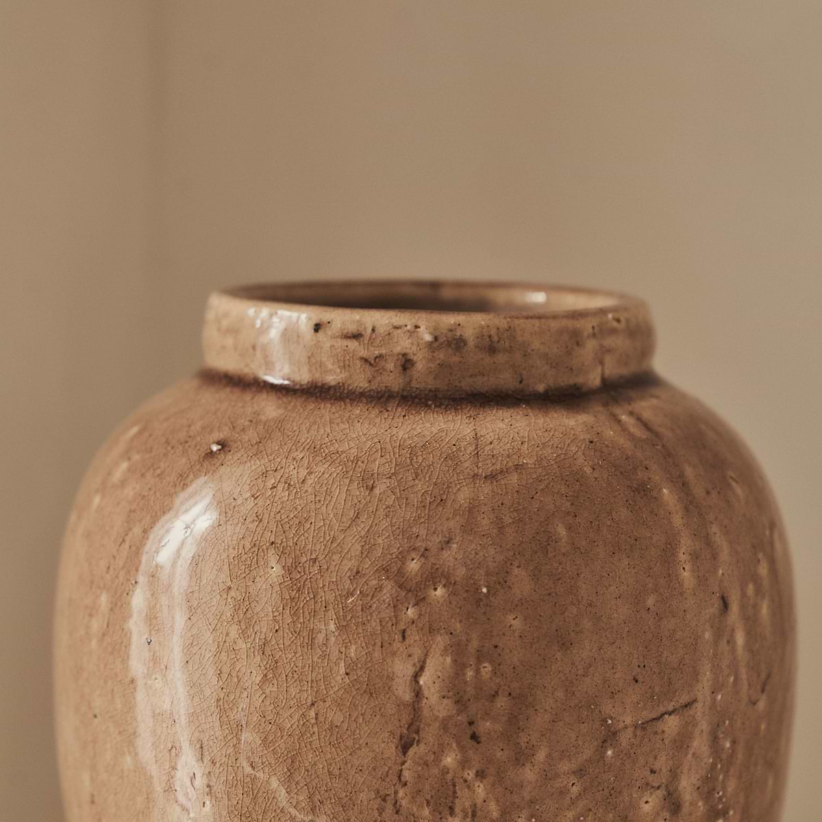 Portera - Caramel Gloss Ceramic Vase
