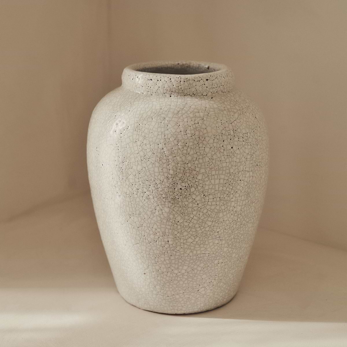 Portera - Ivory Gloss Ceramic Vase