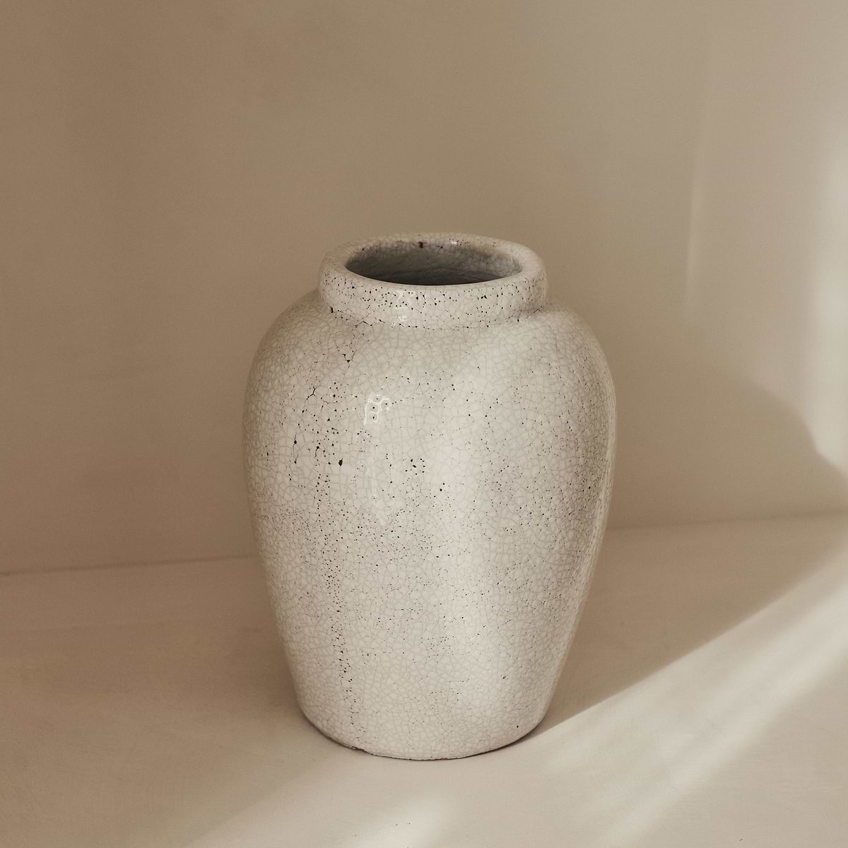 Portera - Ivory Gloss Ceramic Vase