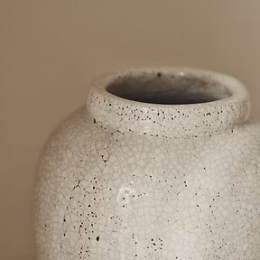 Portera - Ivory Gloss Ceramic Vase