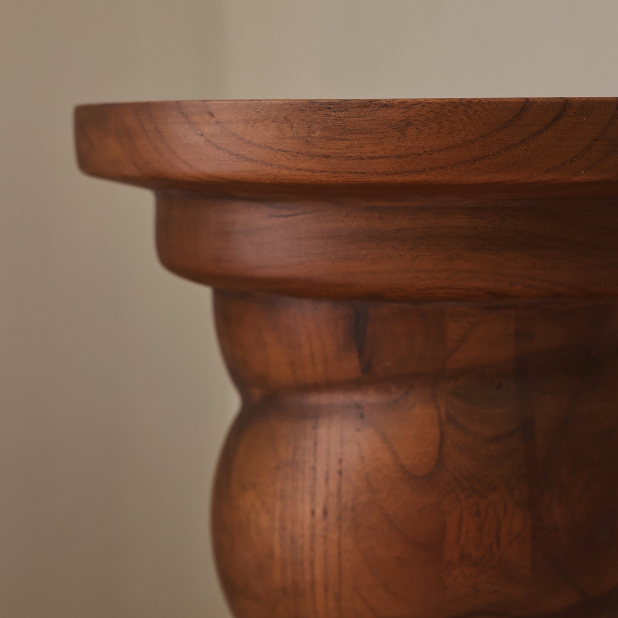 Cassia - Dark Wood Retro Side Table