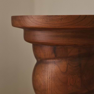Cassia - Dark Wood Retro Side Table
