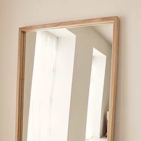 Arden - Light Wood Full Length Wooden Mirror 180cm x 80cm