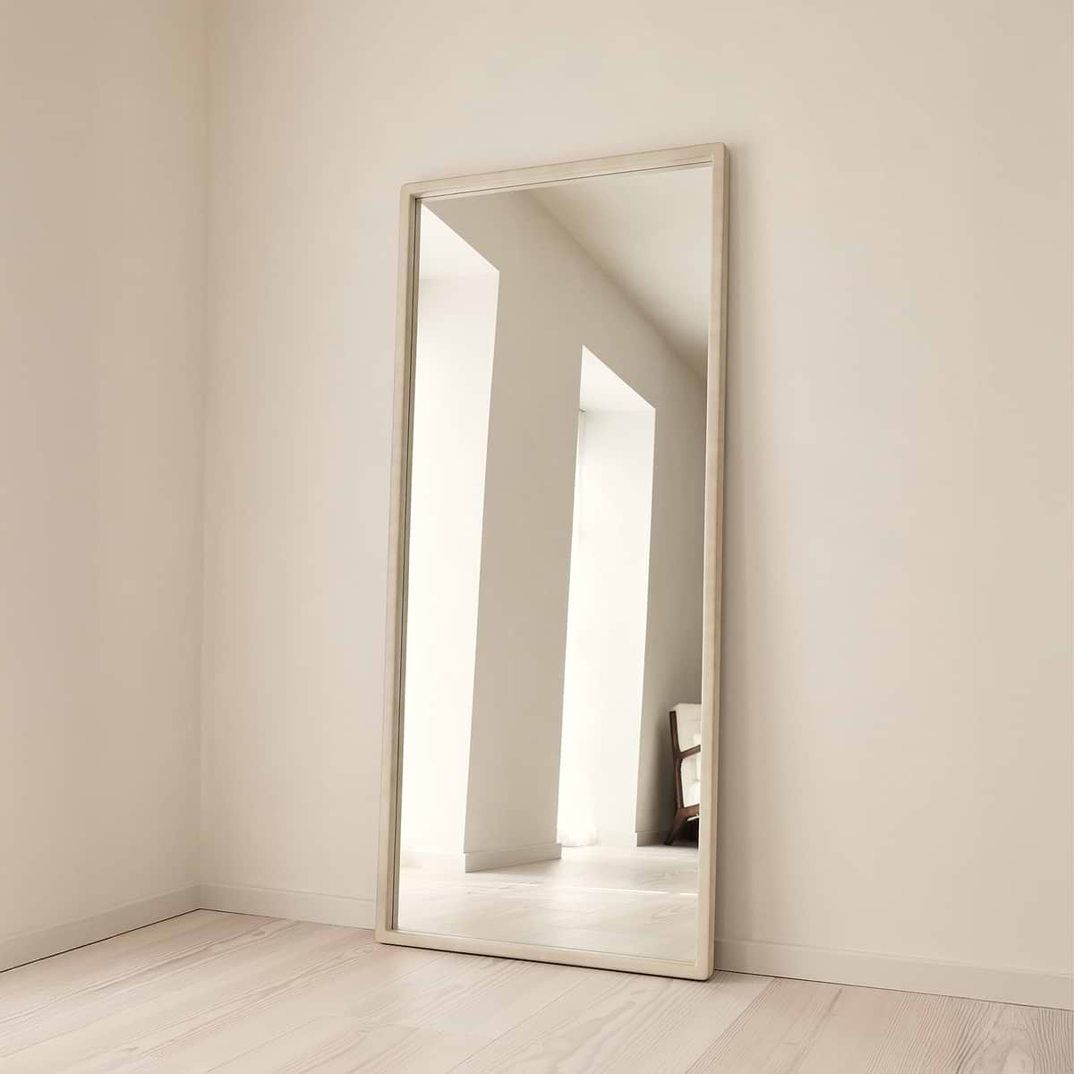 Arden - Concrete Full Length Wooden Mirror 180cm x 80cm
