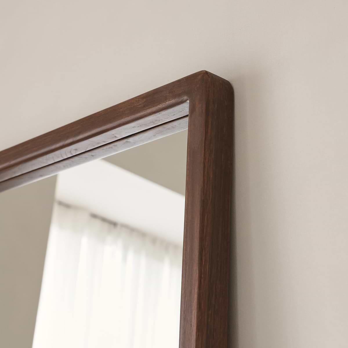 Arden - Dark Wood Full Length Wooden Mirror 180cm x 80cm