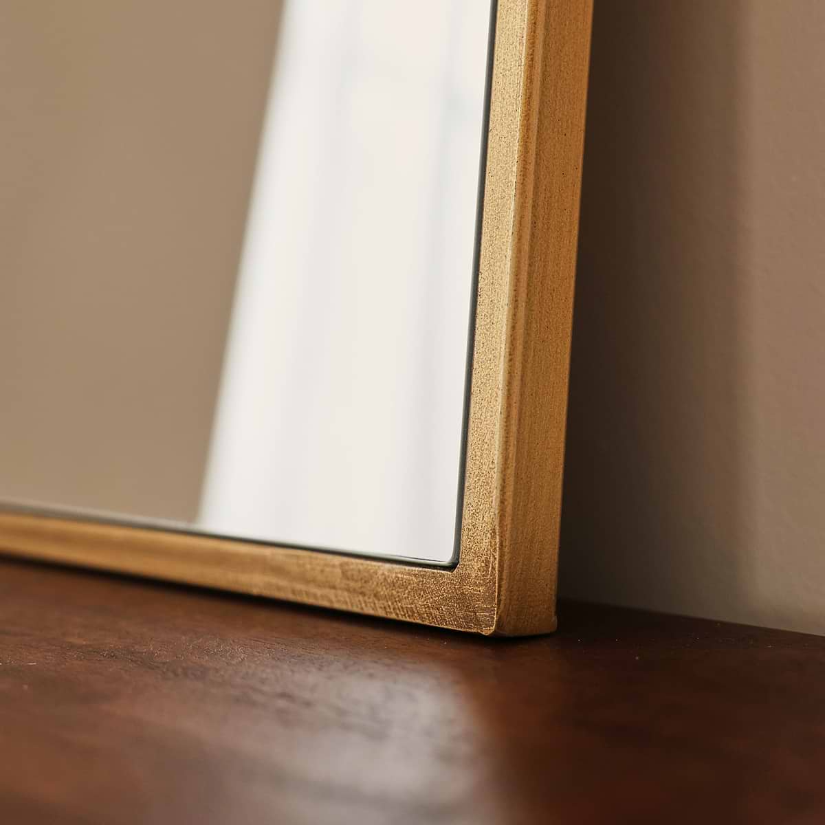 Liberty - Gold Arched Metal Wall Mirror 50cm x 30cm