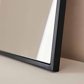 Liberty - Black Arched Metal Wall Mirror 50cm x 30cm