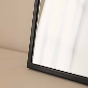 Liberty - Black Arched Metal Wall Mirror 50cm x 30cm