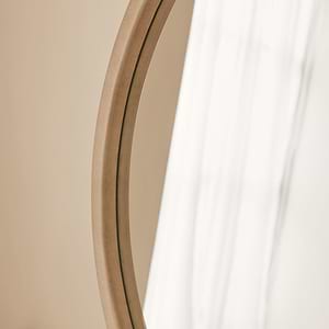 Arden - Concrete Round Wooden Wall Mirror 70cm x 70cm
