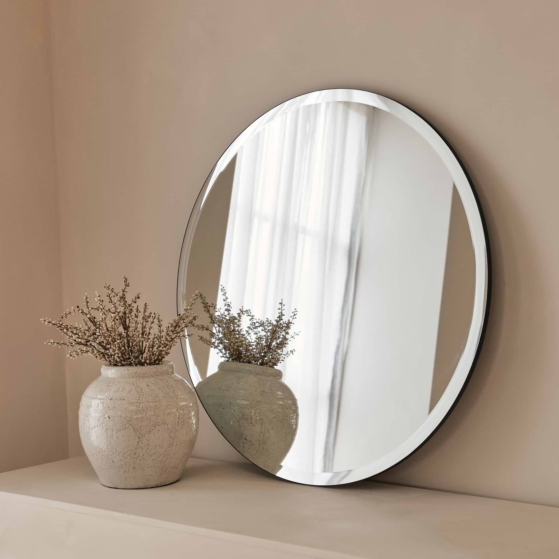 Vienna - Frameless Round Bevelled Mirror 80cm x 80cm