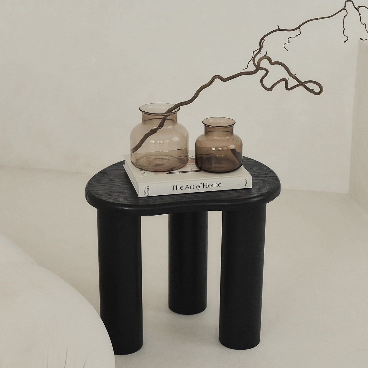 Savanna - Black Wooden Irregular Side Table