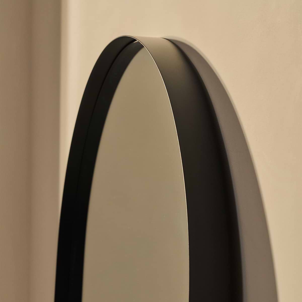 Arcus - Full Length Arched Black Large Metal Mirror 170cm x 80cm