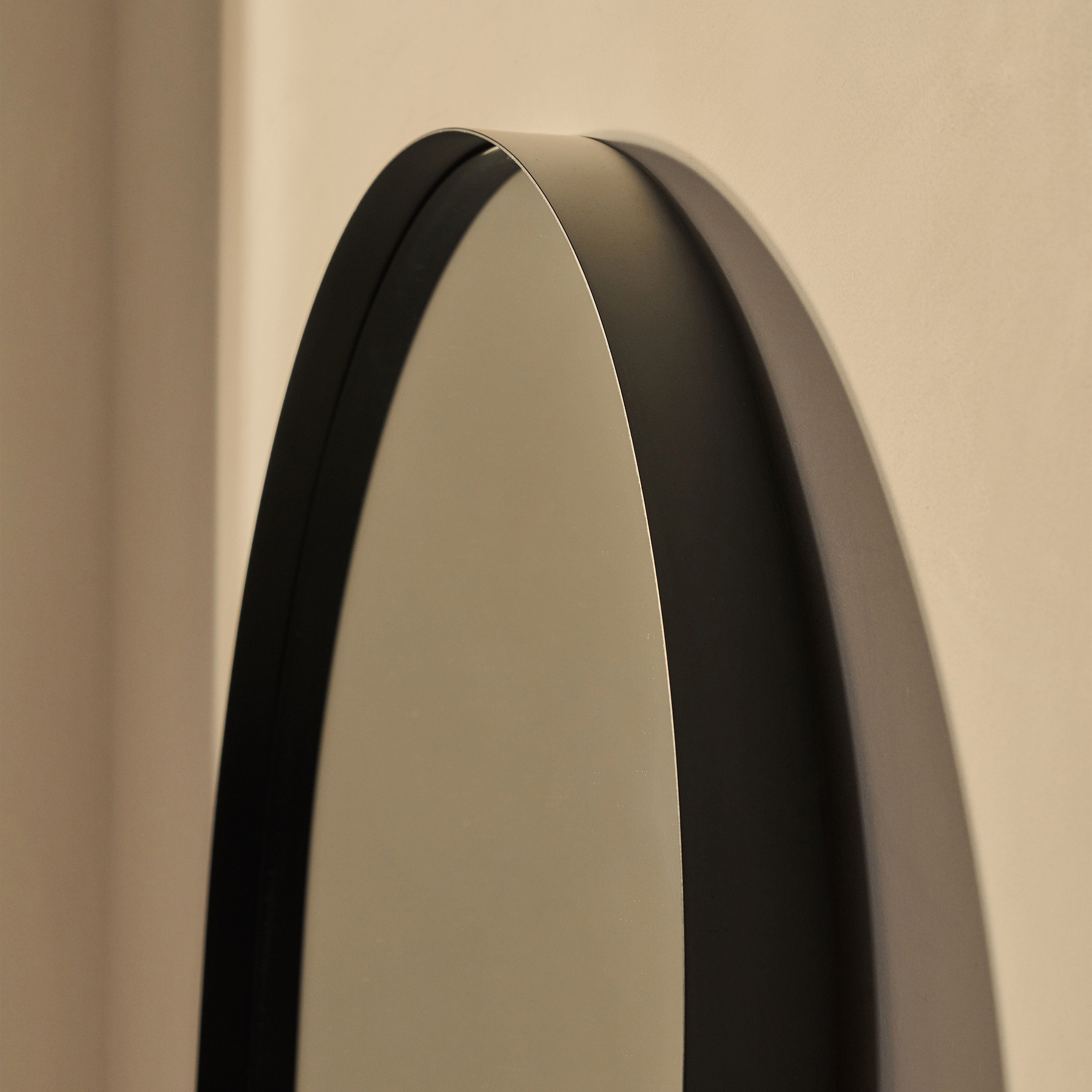 Arcus - Full Length Arched Black Large Metal Mirror 170cm x 80cm