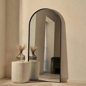 Arcus - Full Length Arched Black Large Metal Mirror 170cm x 80cm