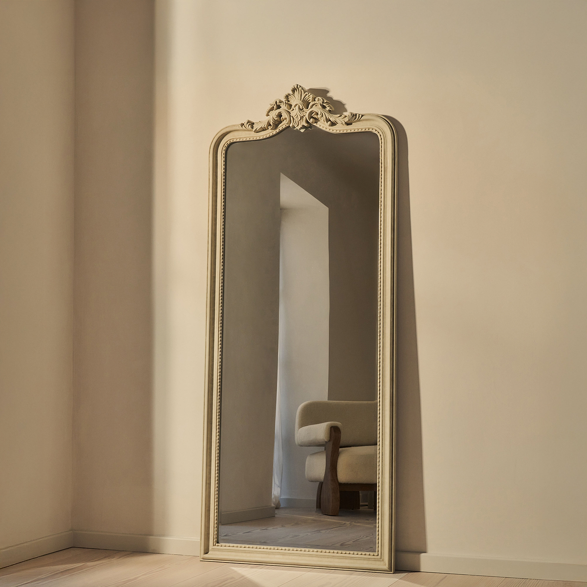 James - Concrete Full Length Arched Mirror 189cm x 80cm