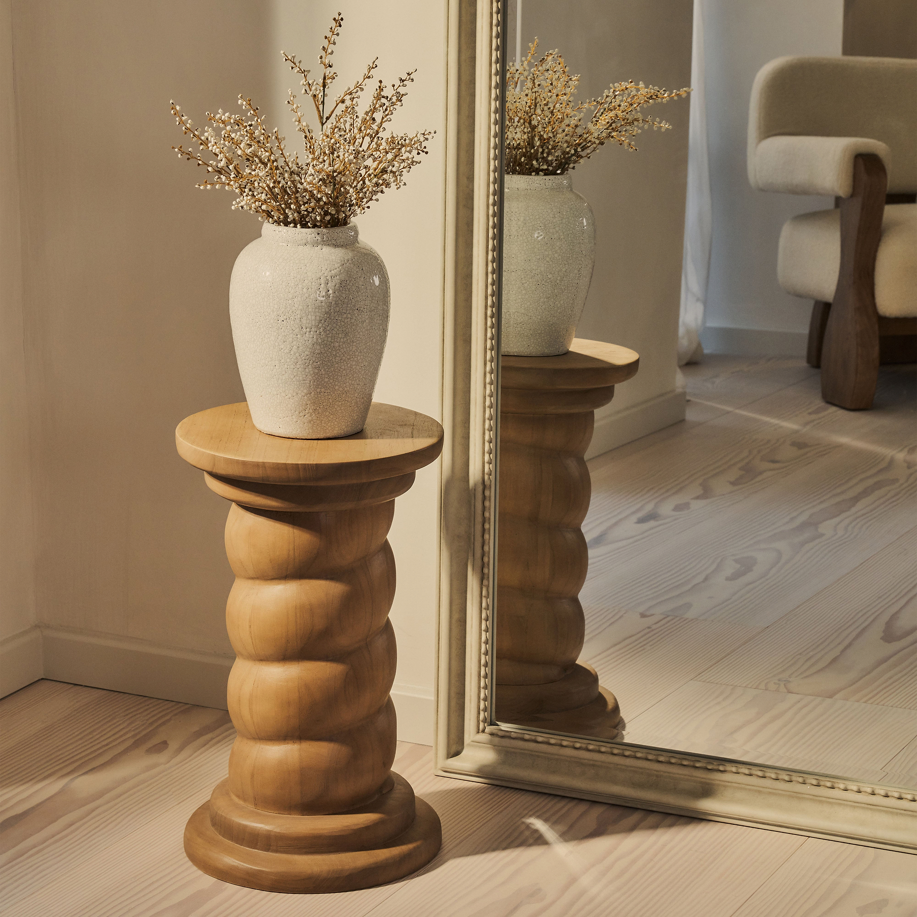 James - Concrete Full Length Arched Mirror 189cm x 80cm