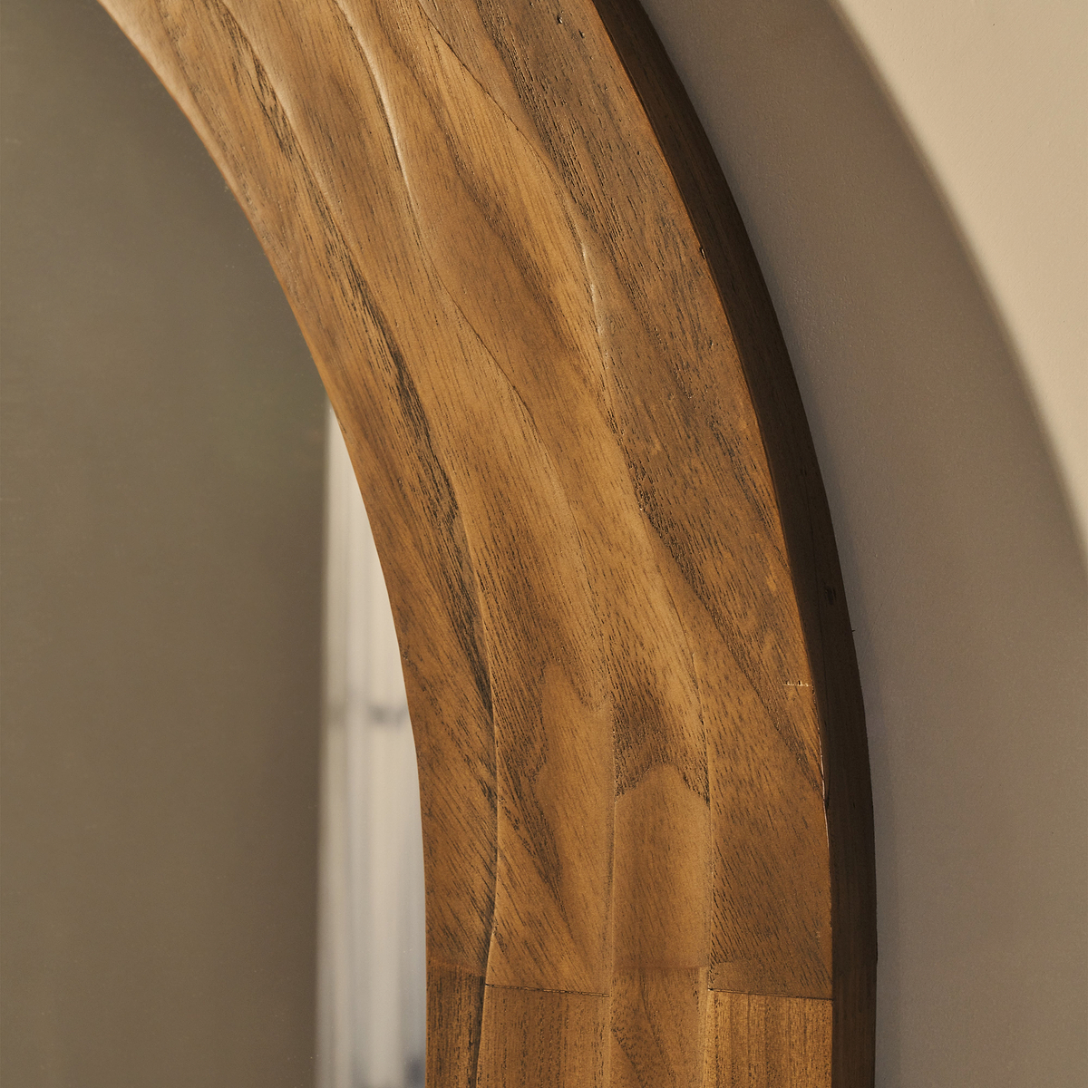 Lucelle - Extra Large Full Length Warm Wood Arched Mirror 180cm x 120cm