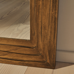 Lucelle - Extra Large Full Length Warm Wood Arched Mirror 180cm x 120cm