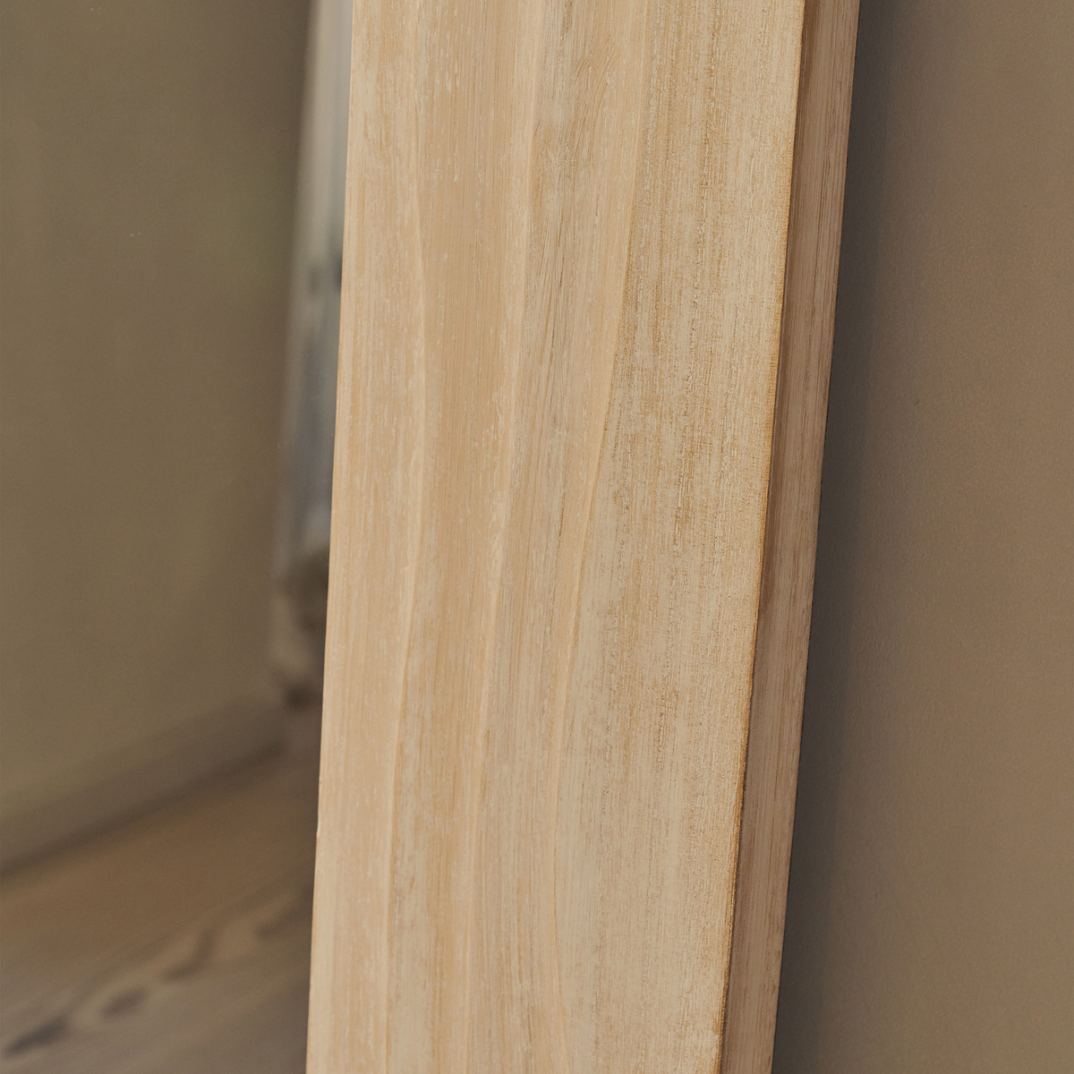 Lucelle - Extra Large Full Length White Washed Wood Arched Mirror 200cm x 100cm