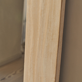 Lucelle - Extra Large Full Length White Washed Wood Arched Mirror 200cm x 100cm