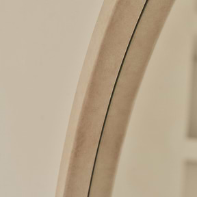 Arden - Concrete Full Length Arched Wooden Mirror 175cm x 95cm
