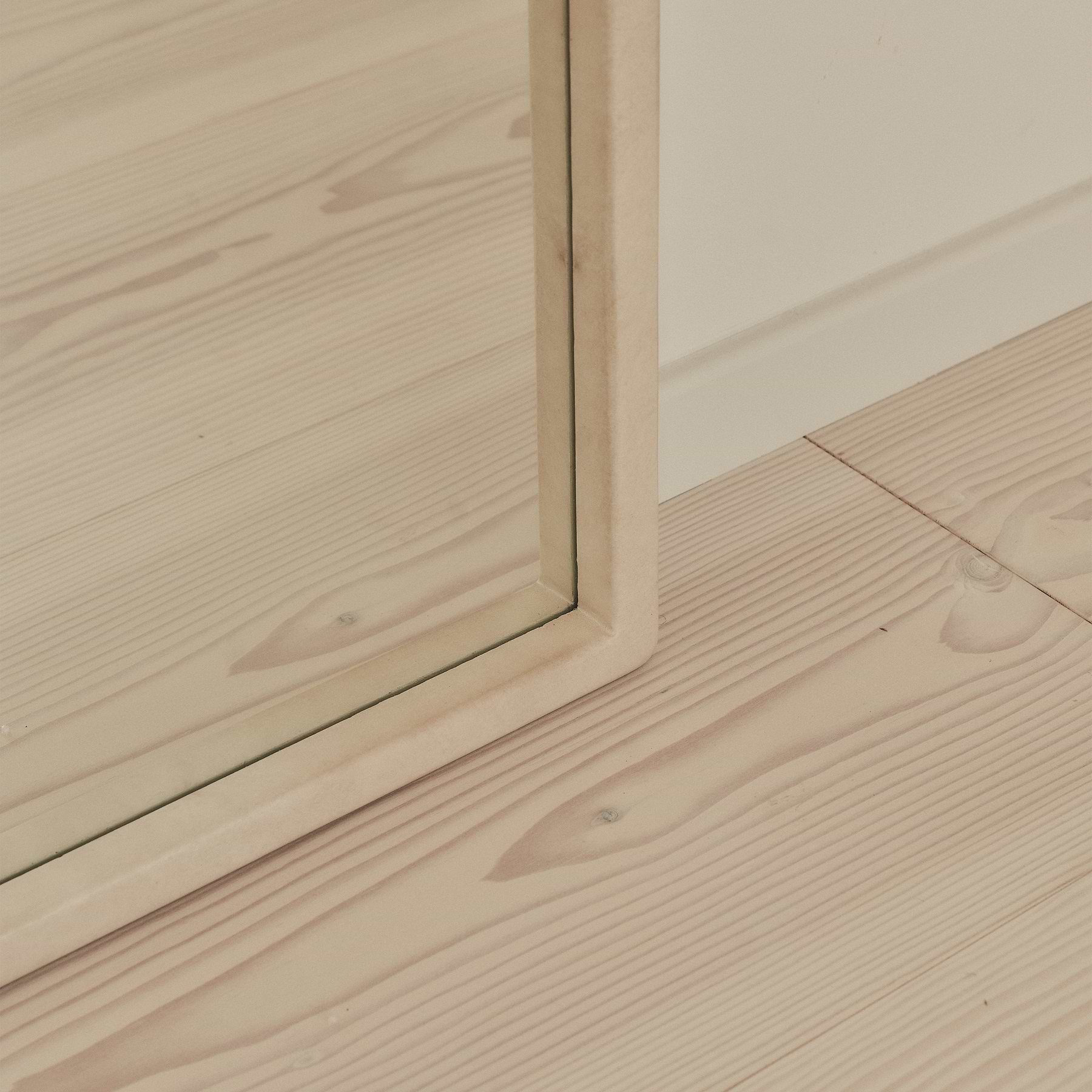 Arden - Concrete Full Length Arched Wooden Mirror 175cm x 95cm