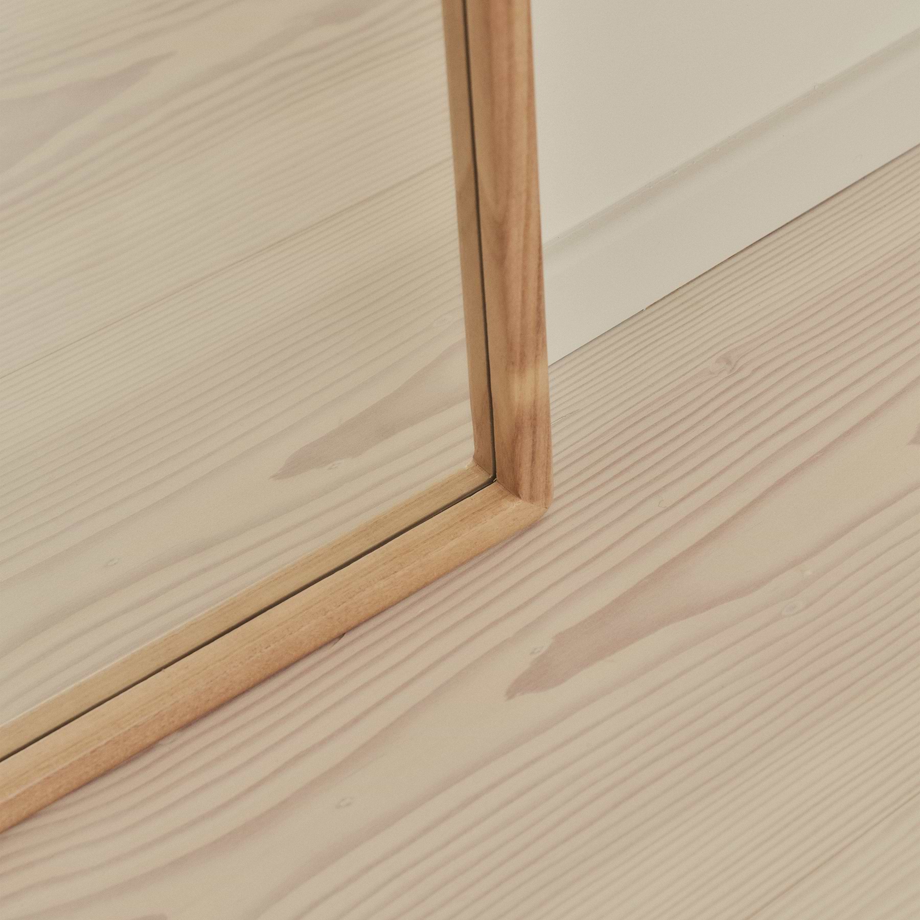 Arden - Light Wood Full Length Arched Wooden Mirror 160cm x 60cm