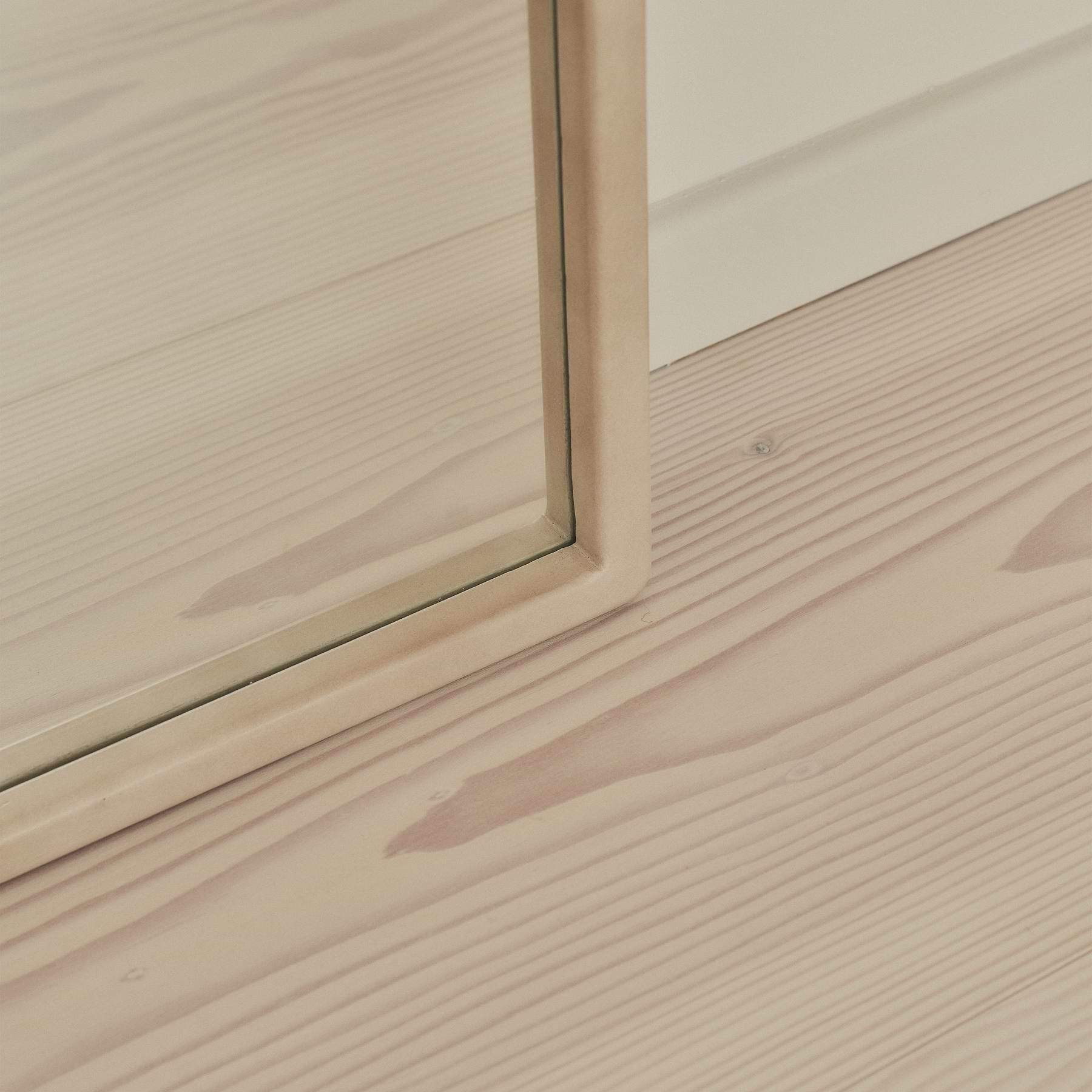 Arden - Concrete Full Length Arched Wooden Mirror 160cm x 60cm