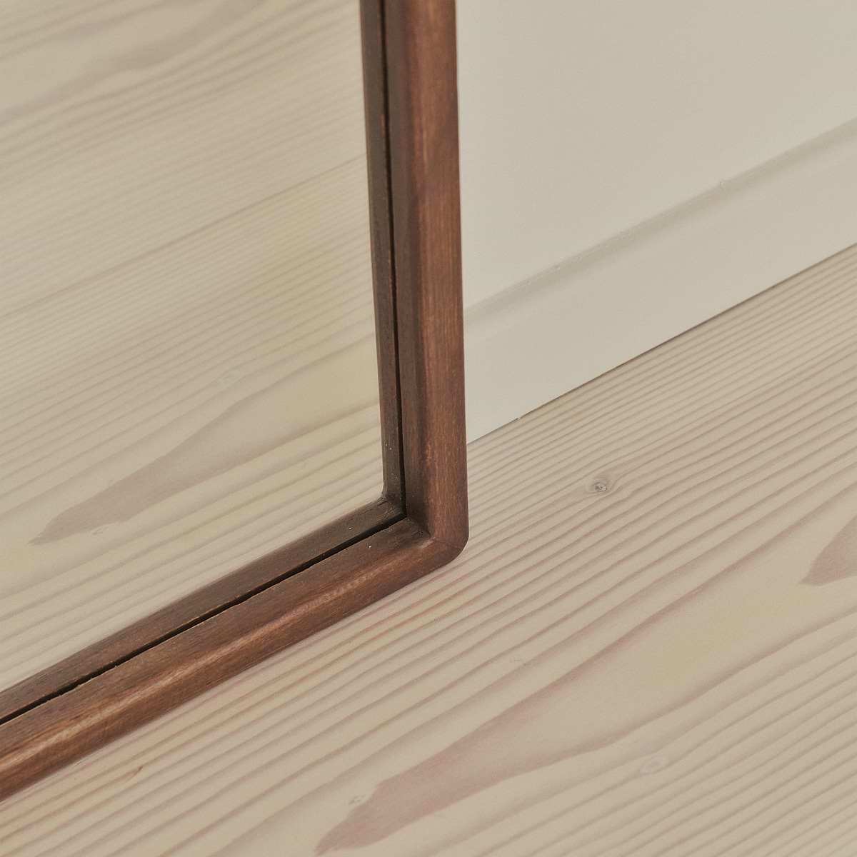 Arden - Dark Wood Full Length Wooden Mirror 140cm x 45cm