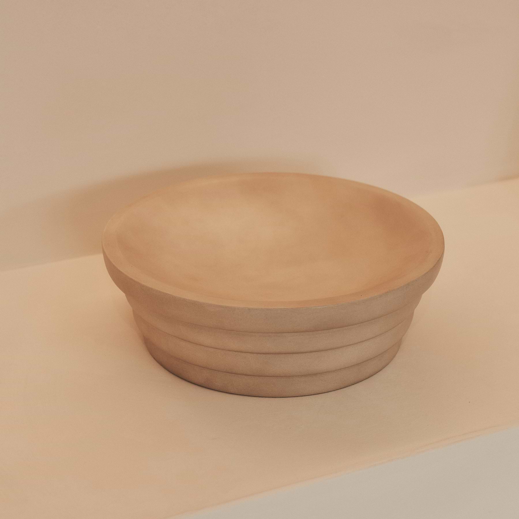 Luciana - Concrete Ribbed Bowl 30cm