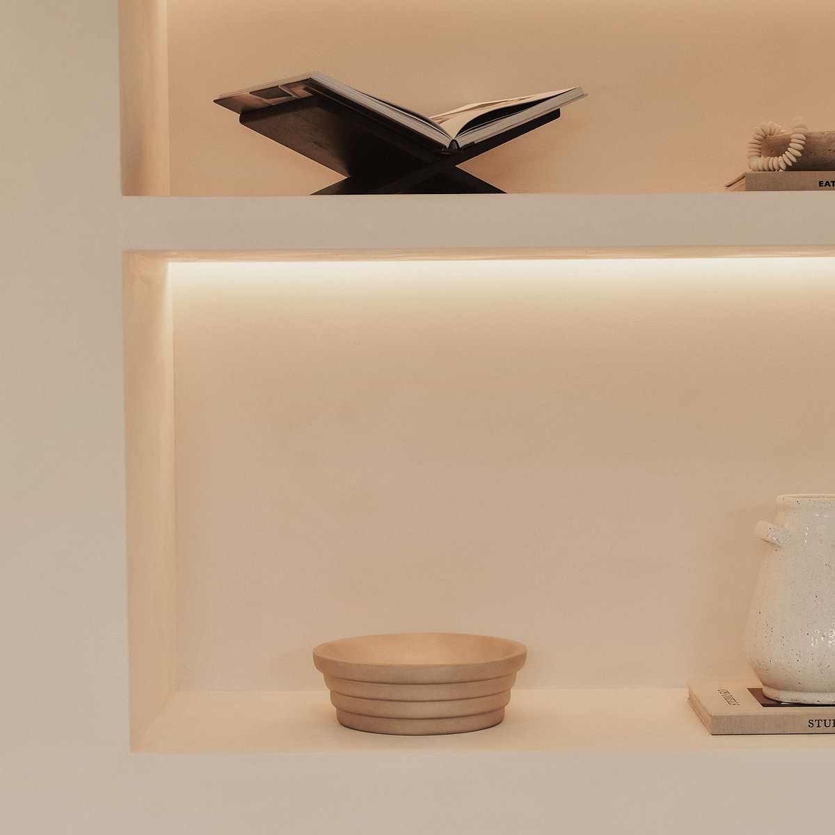 Luciana - Concrete Ribbed Bowl 30cm