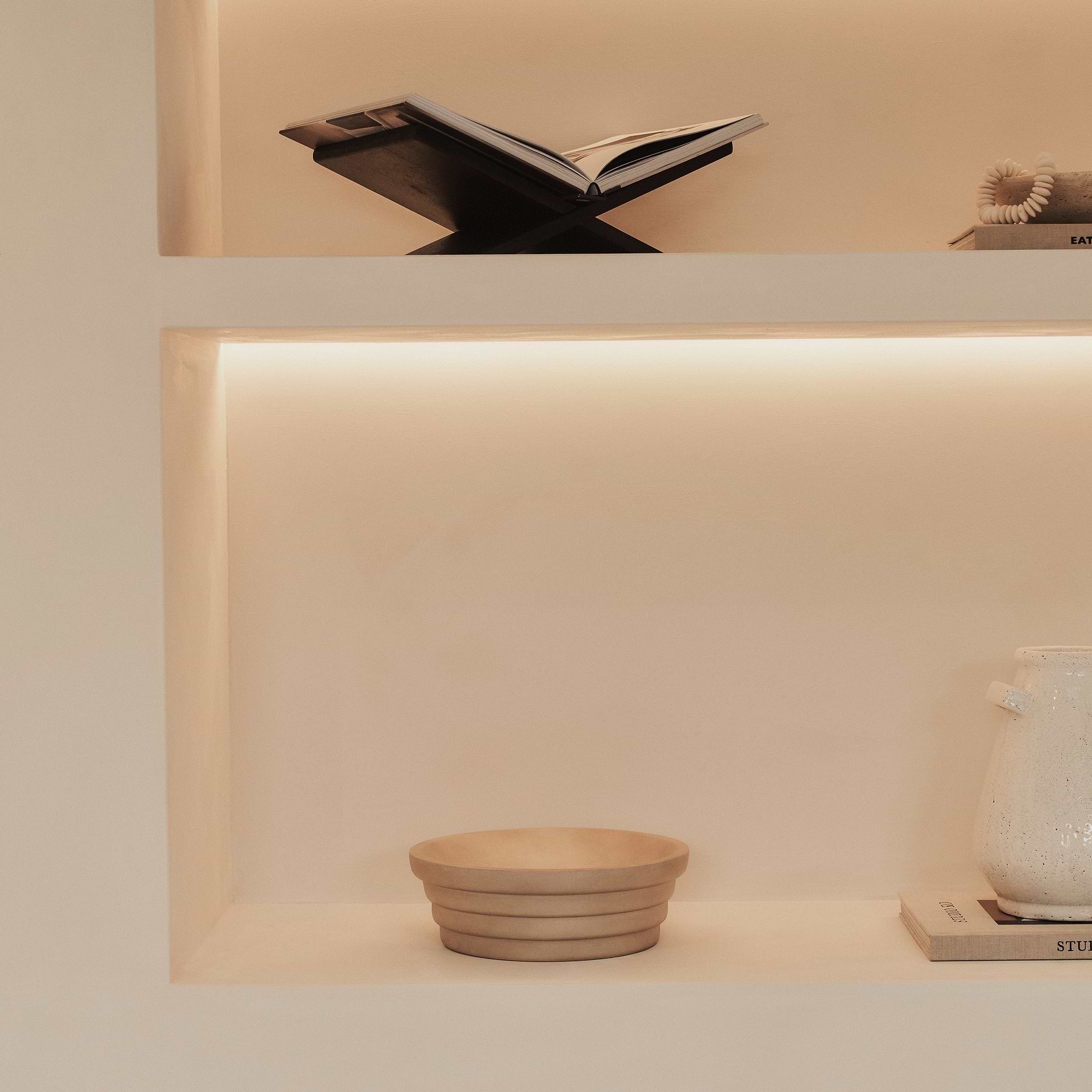 Luciana - Concrete Ribbed Bowl 30cm