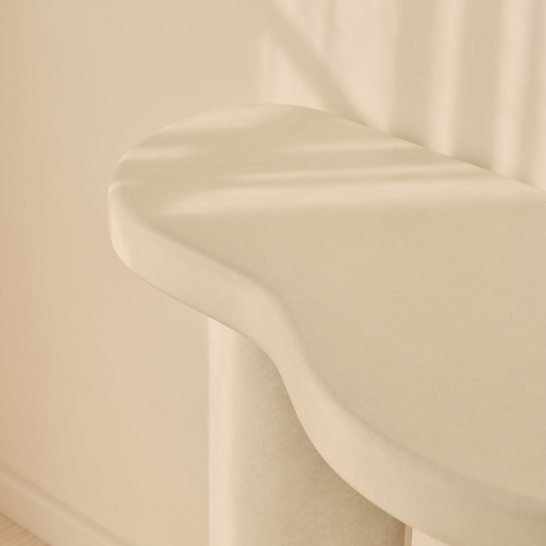 Savanna - Large Concrete Curved Wooden Console Table