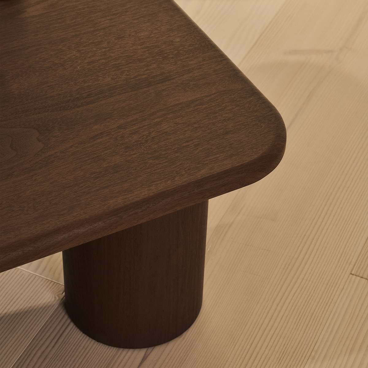 Alina - Dark Wood Square Large Wooden Coffee Table