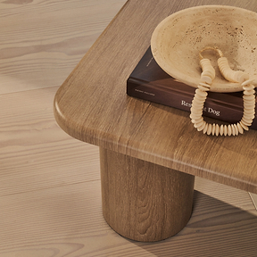 Alina - Washed Wood Square Large Wooden Coffee Table