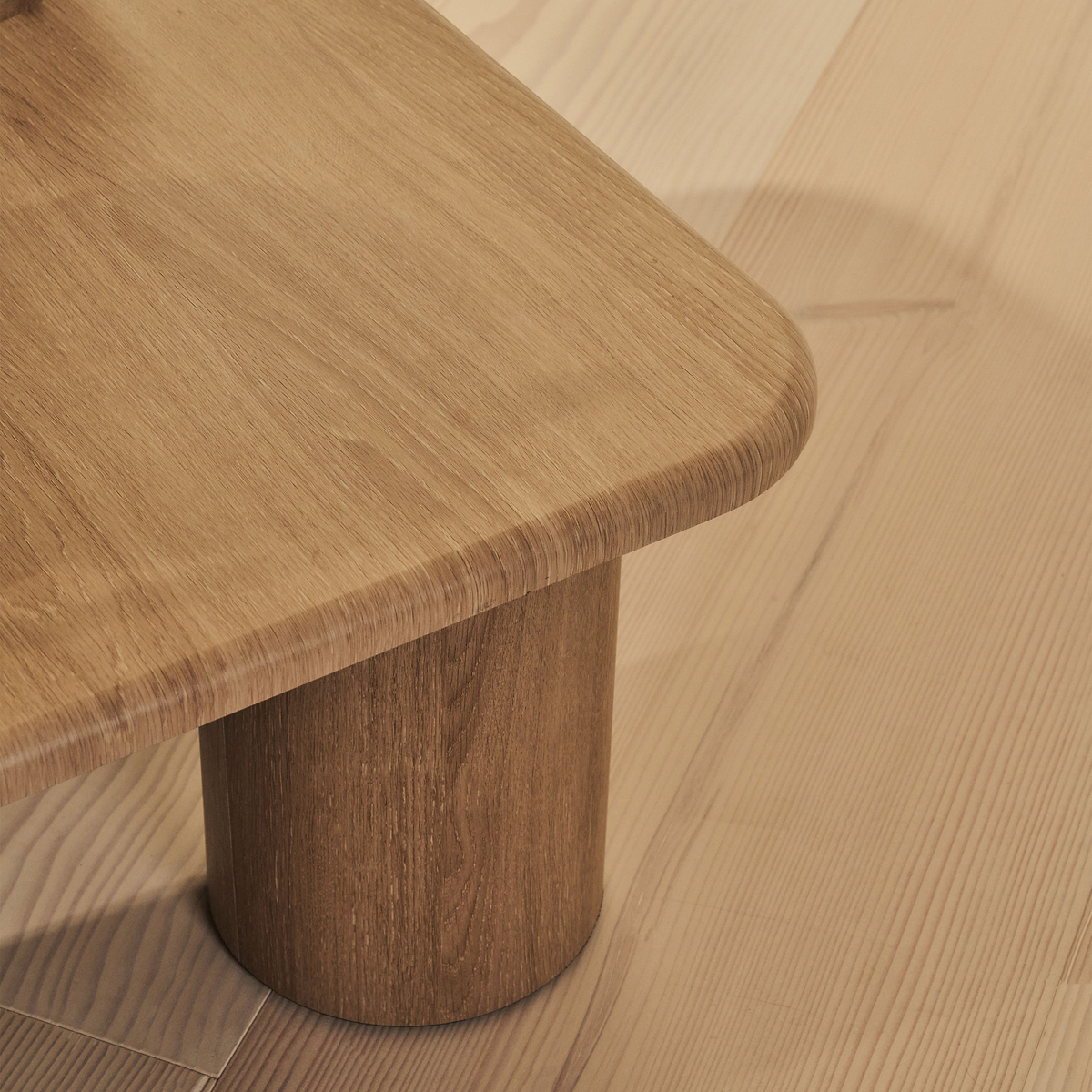 Alina - Washed Wood Square Large Wooden Coffee Table