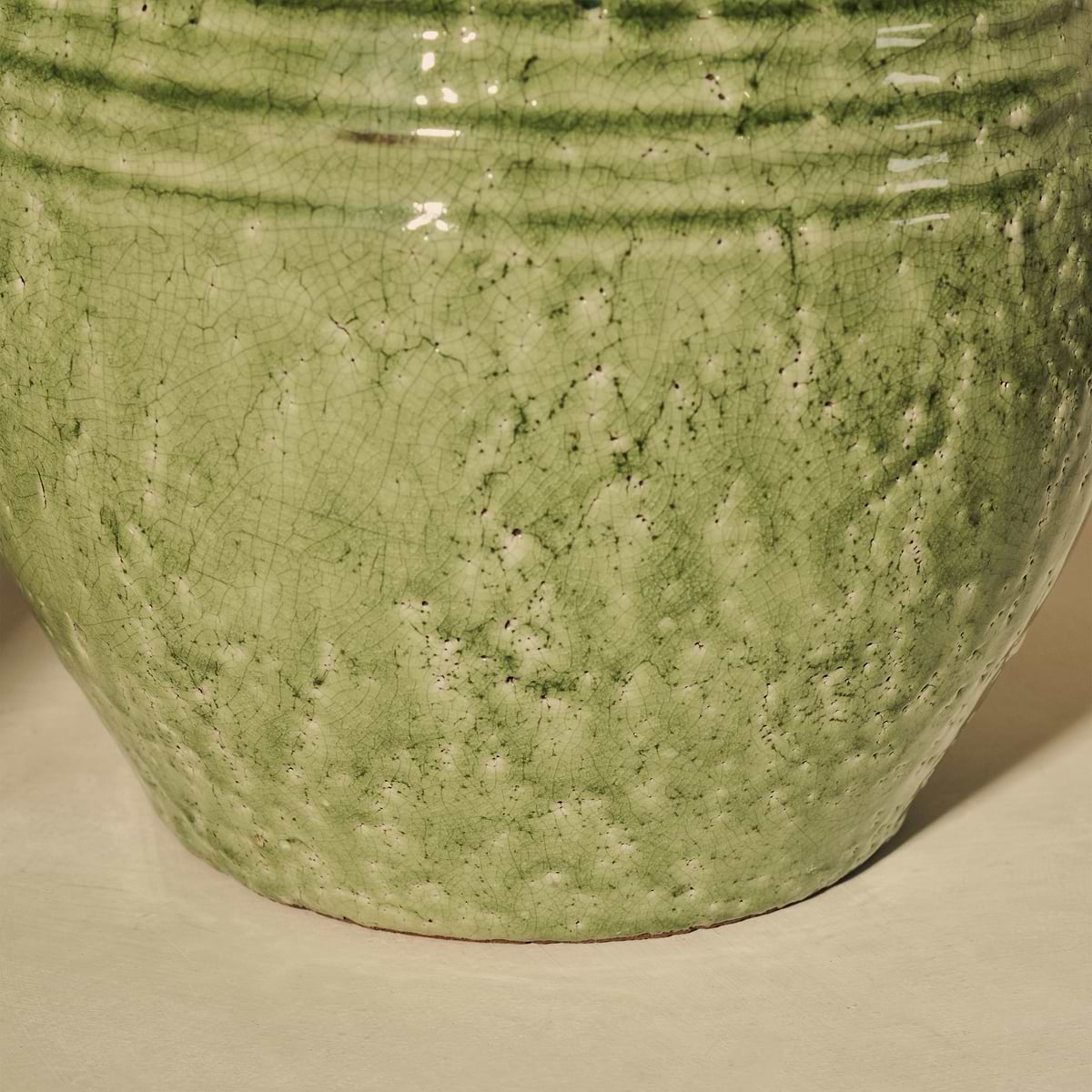 Cyra - Jade Green Gloss Ceramic Vase