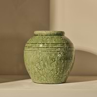 Cyra - Jade Green Gloss Ceramic Vase