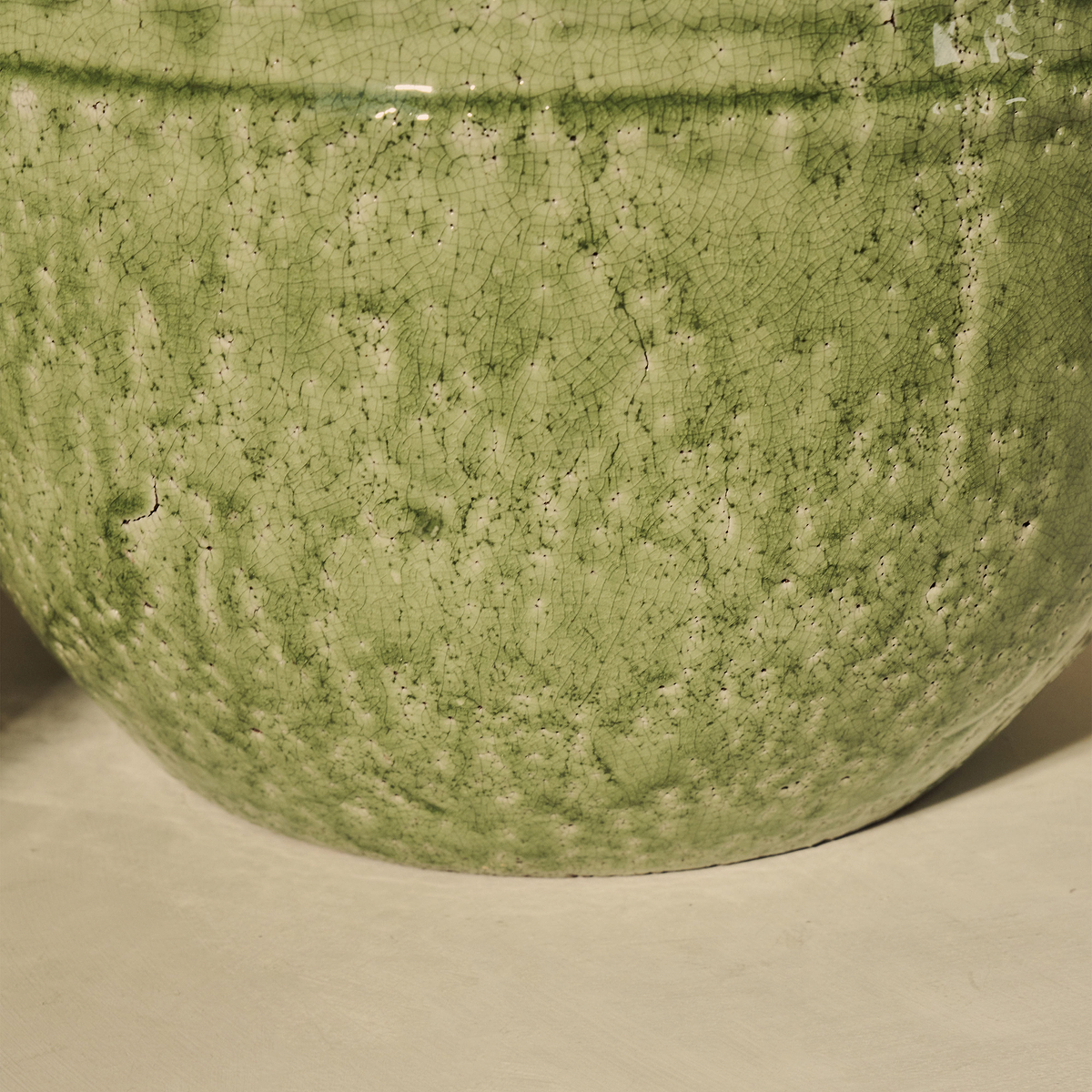 Cyra - Large Jade Green Gloss Ceramic Vase