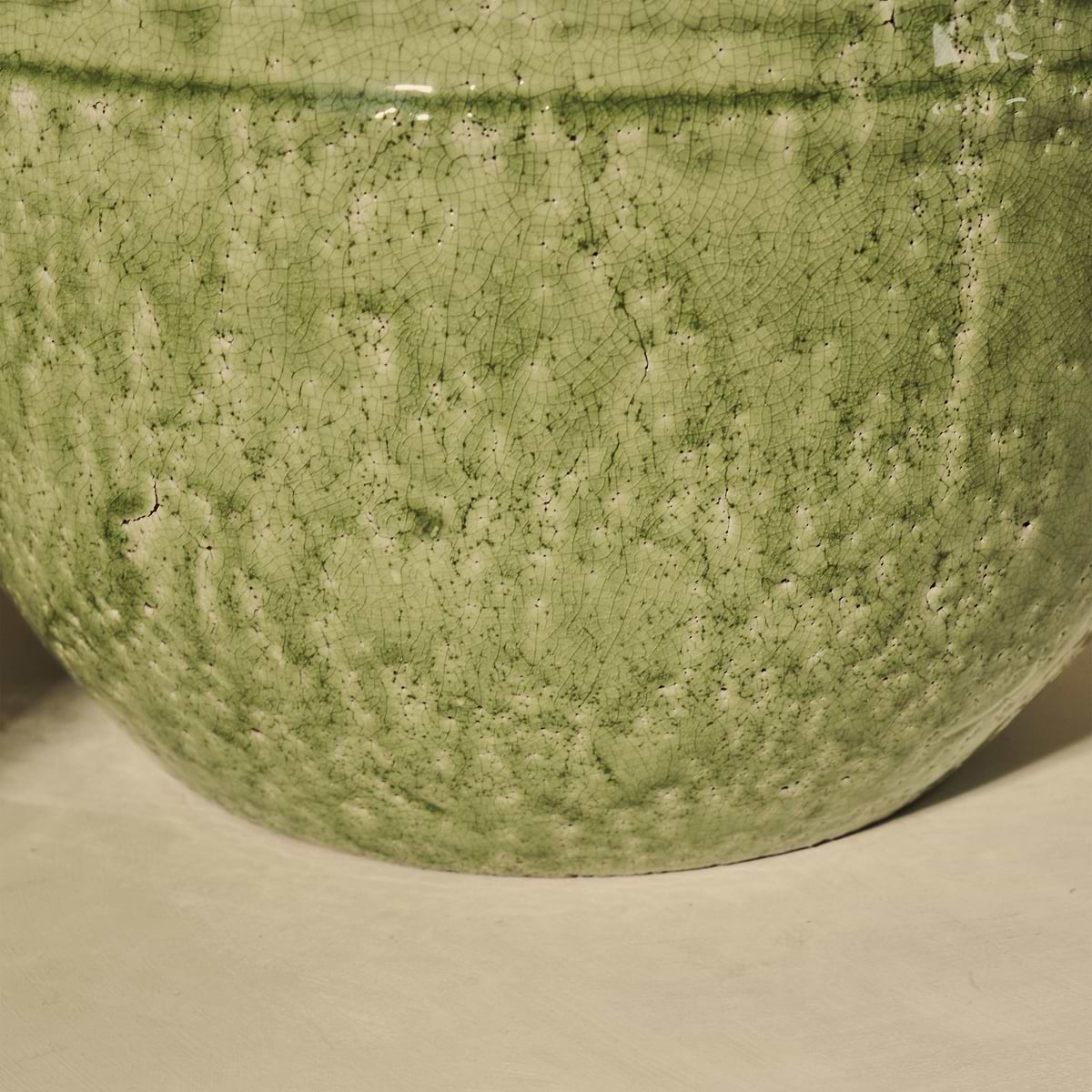 Cyra - Large Jade Green Gloss Ceramic Vase