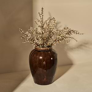Portera - Chocolate Gloss Ceramic Vase