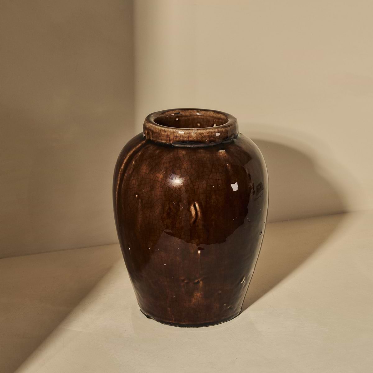 Portera - Chocolate Gloss Ceramic Vase