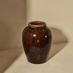 Portera - Chocolate Gloss Ceramic Vase