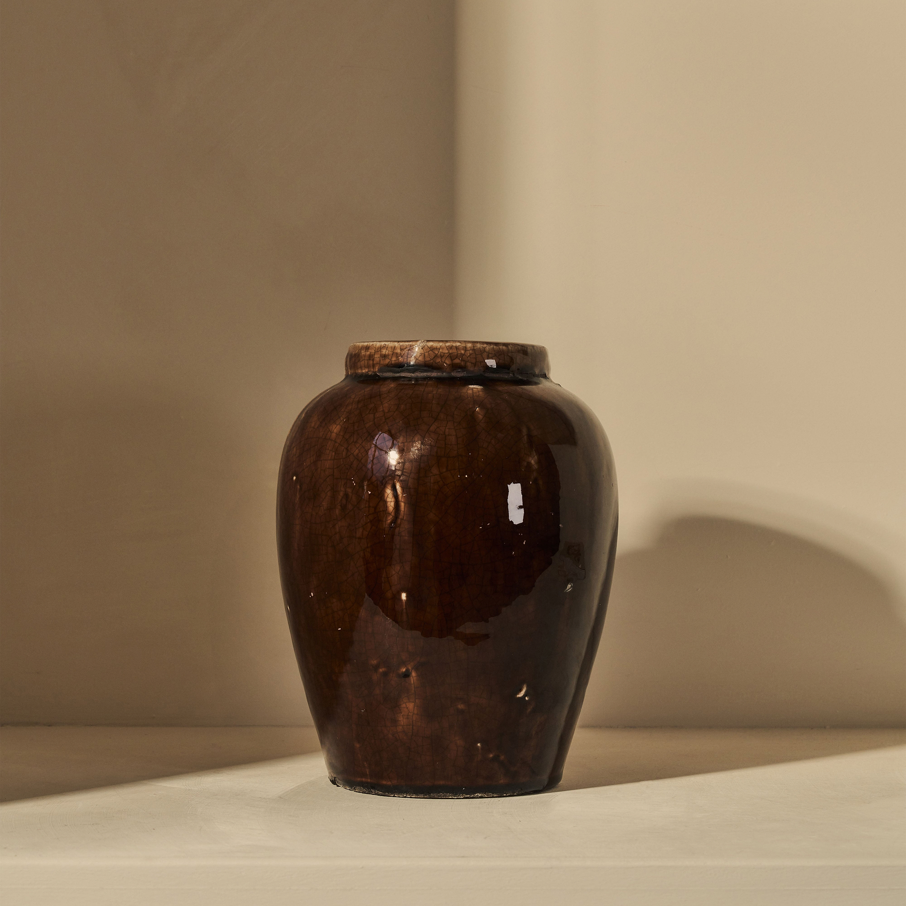 Portera - Chocolate Gloss Ceramic Vase
