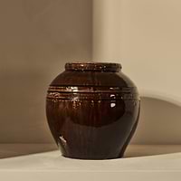 Cyra - Chocolate Gloss Ceramic Vase