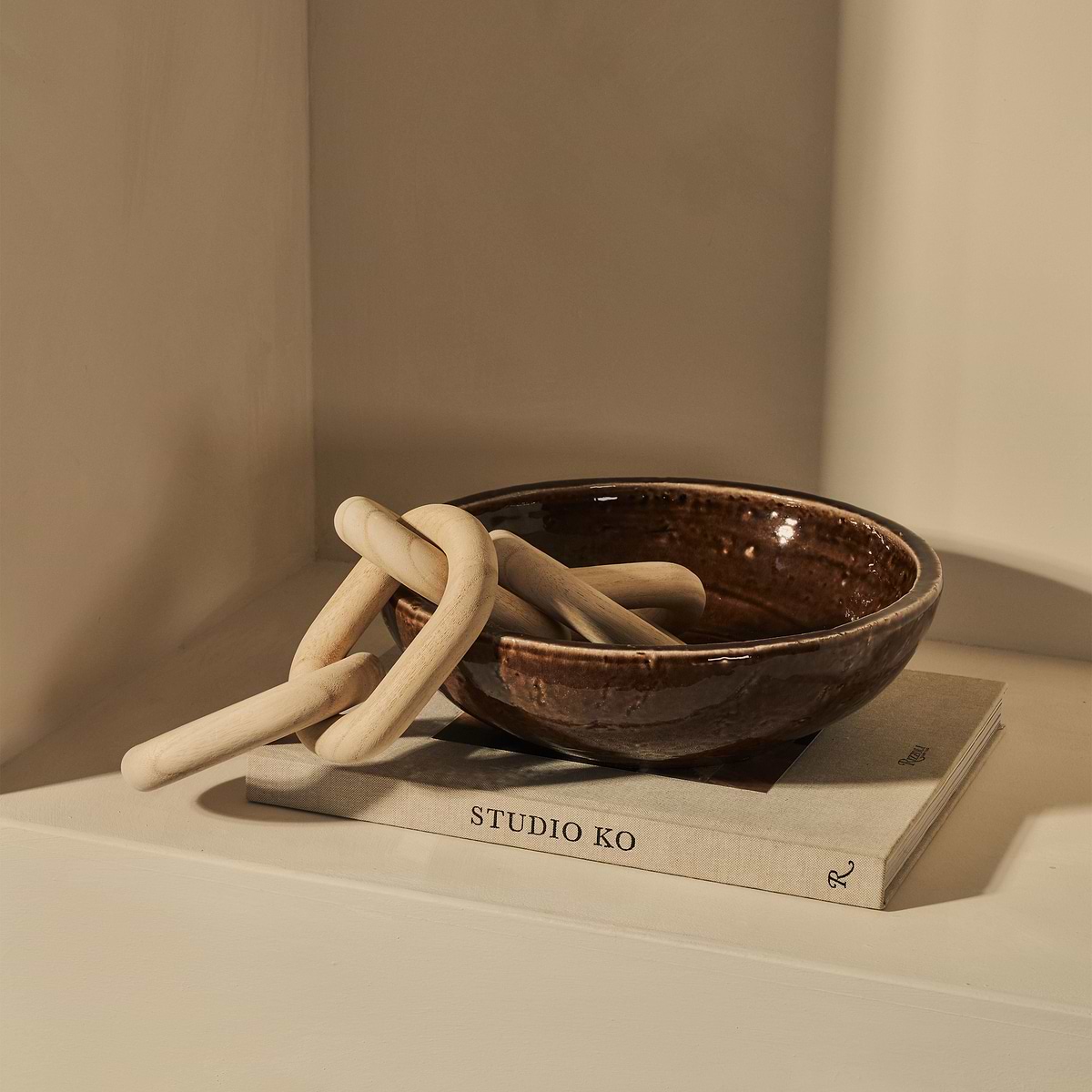 Portera - Chocolate Gloss Ceramic Decorative Bowl